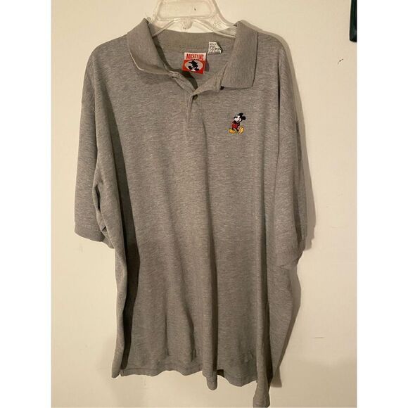 Vintage Mickey Mouse Inc Polo Gray Shirt XXL - Picture 1 of 6